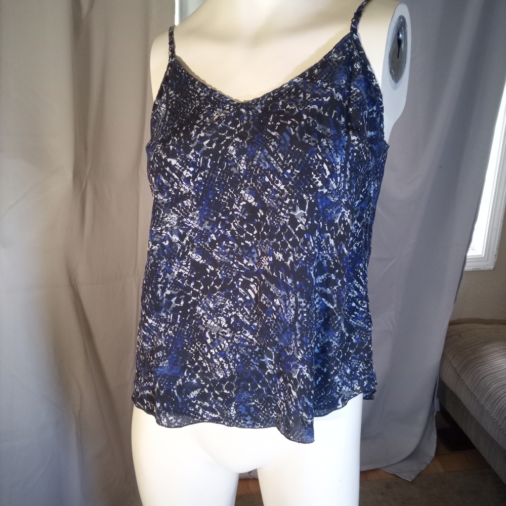 Wilfred Black and Blue Patterned Camisole